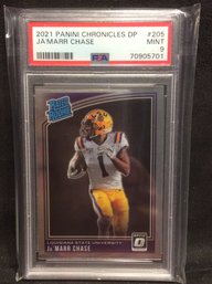 2021 Panini Chronicles DP Ja'Marr Chase Rated Rookie PSA Graded 9 - M