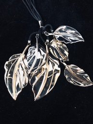 Robert Lee Morris Studio Silver Leaf Necklace