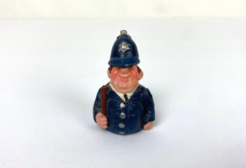 English Bobby Policeman Thimble Figure