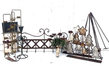 An Assortment Of Vintage Wrought Iron Decor - Holiday And More!