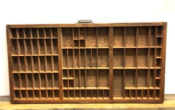 Vintage Wooden Typesetting Tray
