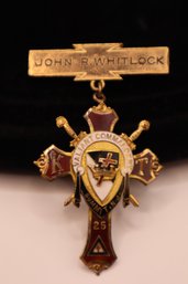 Vintage Knights Templar Vallant Commandery Pin