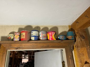 LARGE LOT OF 20 ANTIQUE AND MISC TINS