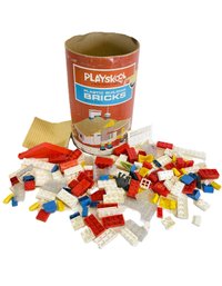 1970 Playskool Plastic Building Bricks-Mixed Lot