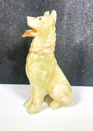 Heavy Green Onyx? German Shepherd Statue