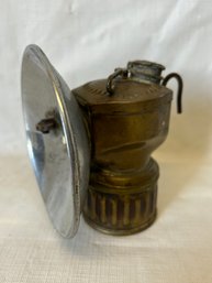 Fine Antique Circa 1890-1900 MINER'S CARBIDE LANTERN With Original Reflector