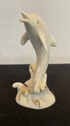 Vintage Lenox Dolphin Porcelain Ivory White Figurine