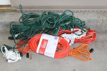 Lot Of 14 Extension Cords
