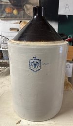 Heavy Large Antique Stoneware Jug 5 Gallon. EH/wA-A