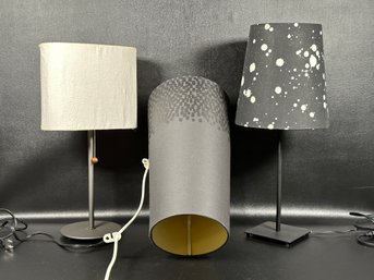 Another Trio Of Modern Lamps In Black & White