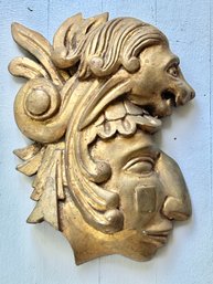 Gilt Wood Head Sculpture