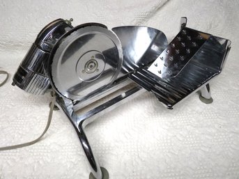 Vintage Stainless Steel Rival Food Slicer Electro-matic