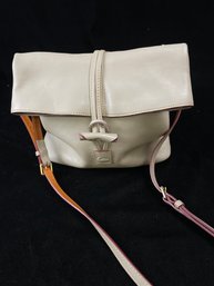 Dooney & Bourke White Pink Trimmed Purse