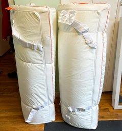 A Pair Of Full Size Memory Foam Mattress Toppers By Dormeo - Like New Condition, Hardly Used
