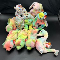 Awesome Rainbow Beanie Baby Lot