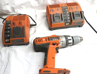Ridgid Rapid Max Twin 12 & Single 12 Volt Charger With Drill