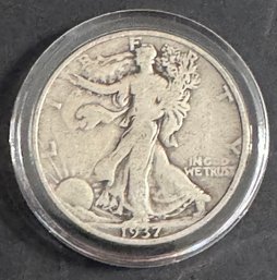 1937 Walking Liberty Silver Half Dollar