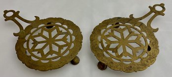 Vintage Brass Trivets (2)