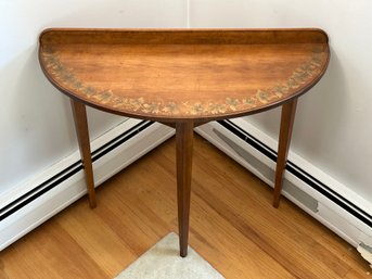 A Lovely Vintage Hitchcock Demilune Table