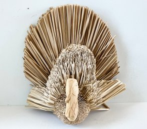 A Decorative Straw Turkey - Just In Time For The Holiday!