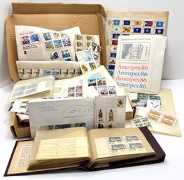 Large Stamp Collection, Mostly Unposted Preserved In Original Envelopes & Small Album