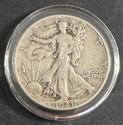 1941 Walking Liberty Silver Half Dollar