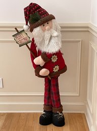 52-Inch Long Leg Standing Christmas Santa