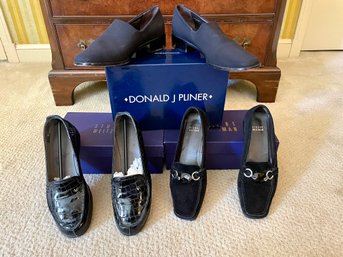 Three Pair Of Designer Shoes Including Stuart Weitzman, Size 9