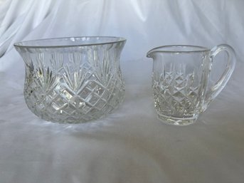 Heavy Crystal Bowl & Pitcher