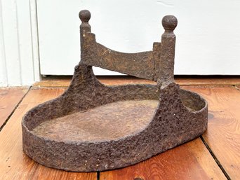 An Antique Cast Iron Boot Scrape
