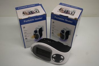 Pair Of 500w Portable Heaters - New In Boxes