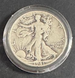 1941-D Walking Liberty Silver Half Dollar