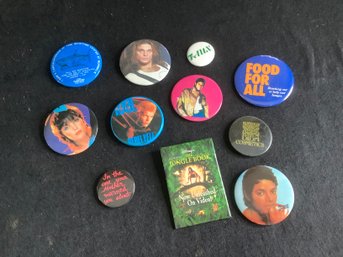 Vintage Button Pin Lot