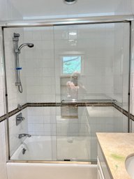A 58.25' 2 Door Sliding Glass Shower Enclosure - Bath 1