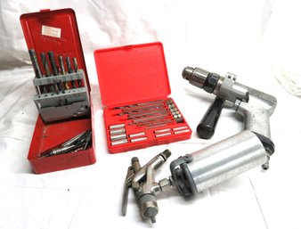 Snap On Pneumatic Spray Gun Drill And Bits Screw Contractor Set
