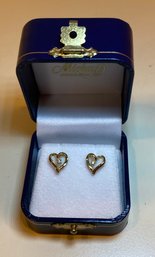 14kt Heart Earrings