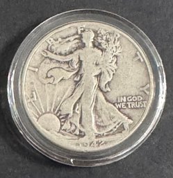 1942 Walking Liberty Silver Half Dollar