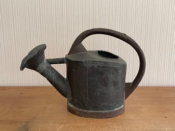 Antique Rustic Metal Galvanized Watering Can