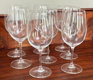 A Set Of 8 Crystal Wine Goblets