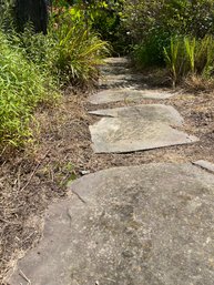 60 Feet -  Irregular Shaped Bluestone Path - In Dirt - Front Of House