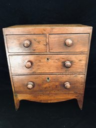 Vintage 4-drawer Wooden Jewelry Box