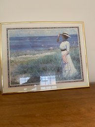 'a Young Woman On The Shore' By Paul Fischer Print