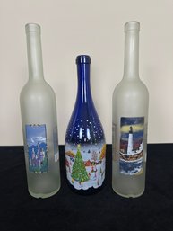 Decorative Glass Bottle Lot