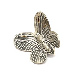 Vintage Sterling Silver Hand Crafted Butterfly Pendant