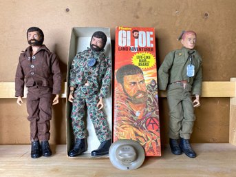 Vintage GI Joe 3 Figures 1 Box