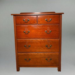 Beautiful Vintage Custom Handcrafted Five Drawer Dresser