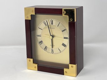 Seiko Desk Clock, Circa 1980s Quartz Movement