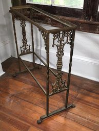 Wonderful Antique Cast Iron Table Base ? Planter Box Holder ? Fish Tank Stand ? - Very Unusual Piece - NICE !