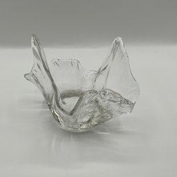 Clear Glass Mouth Blown Votive Candle Holder