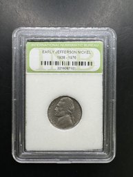 International Numismatic Bureau Early Jefferson Nickel 1957